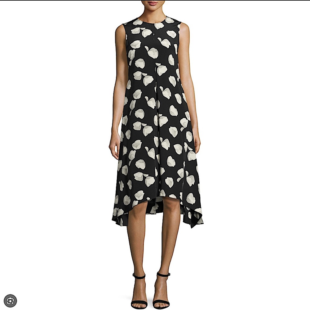 Theory Nophella B floral silk dress